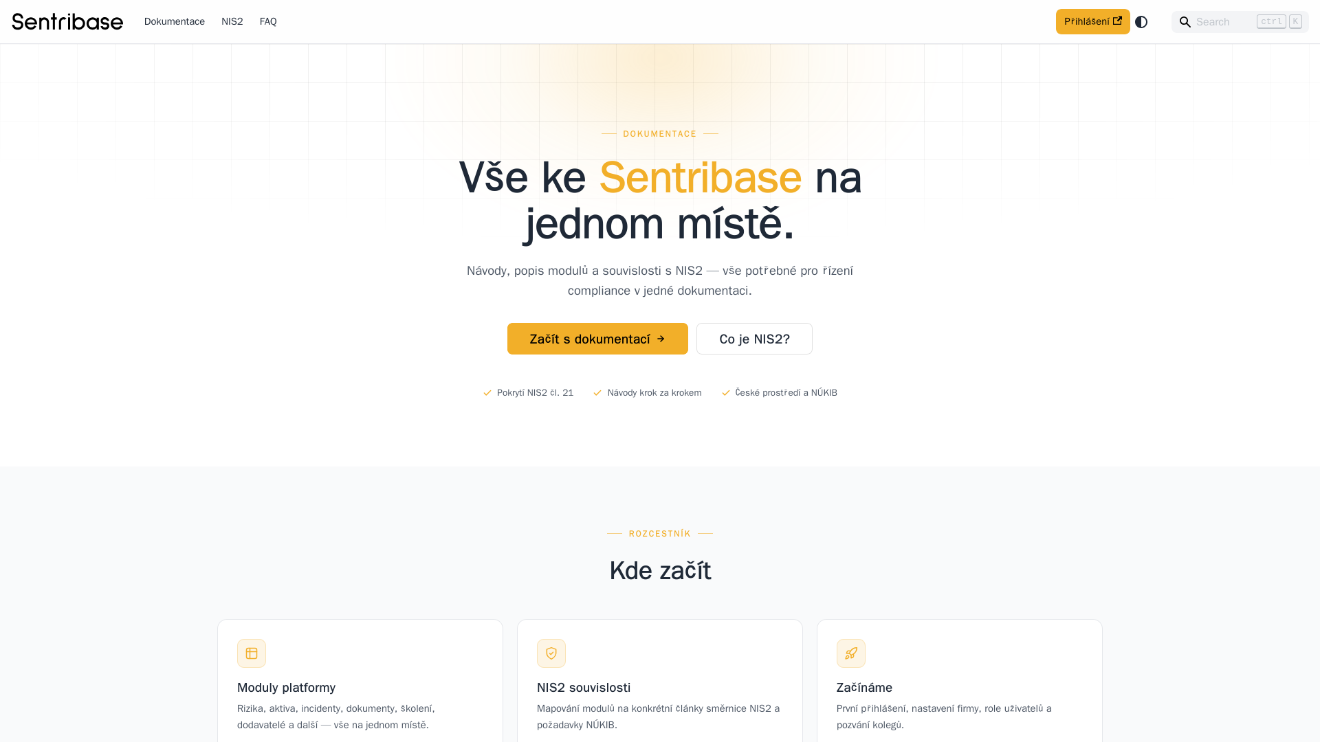 docs-dev.sentribase.com screenshot
